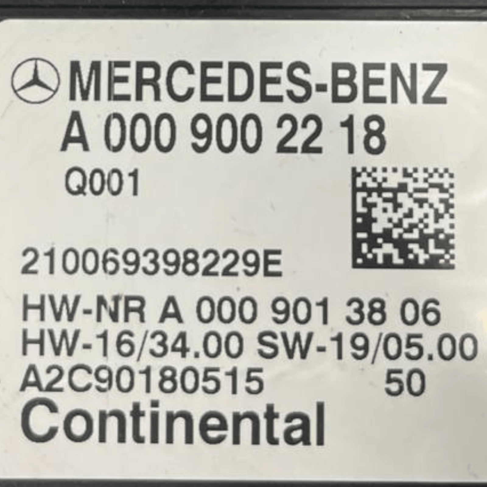 Centralina Pompa Carburante Mercedes - Benz Glc C253 2.0 Diesel - Hybrid (2016 al 2023) cod: A0009002218 - F&P CRASH SRLS - Ricambi Usati