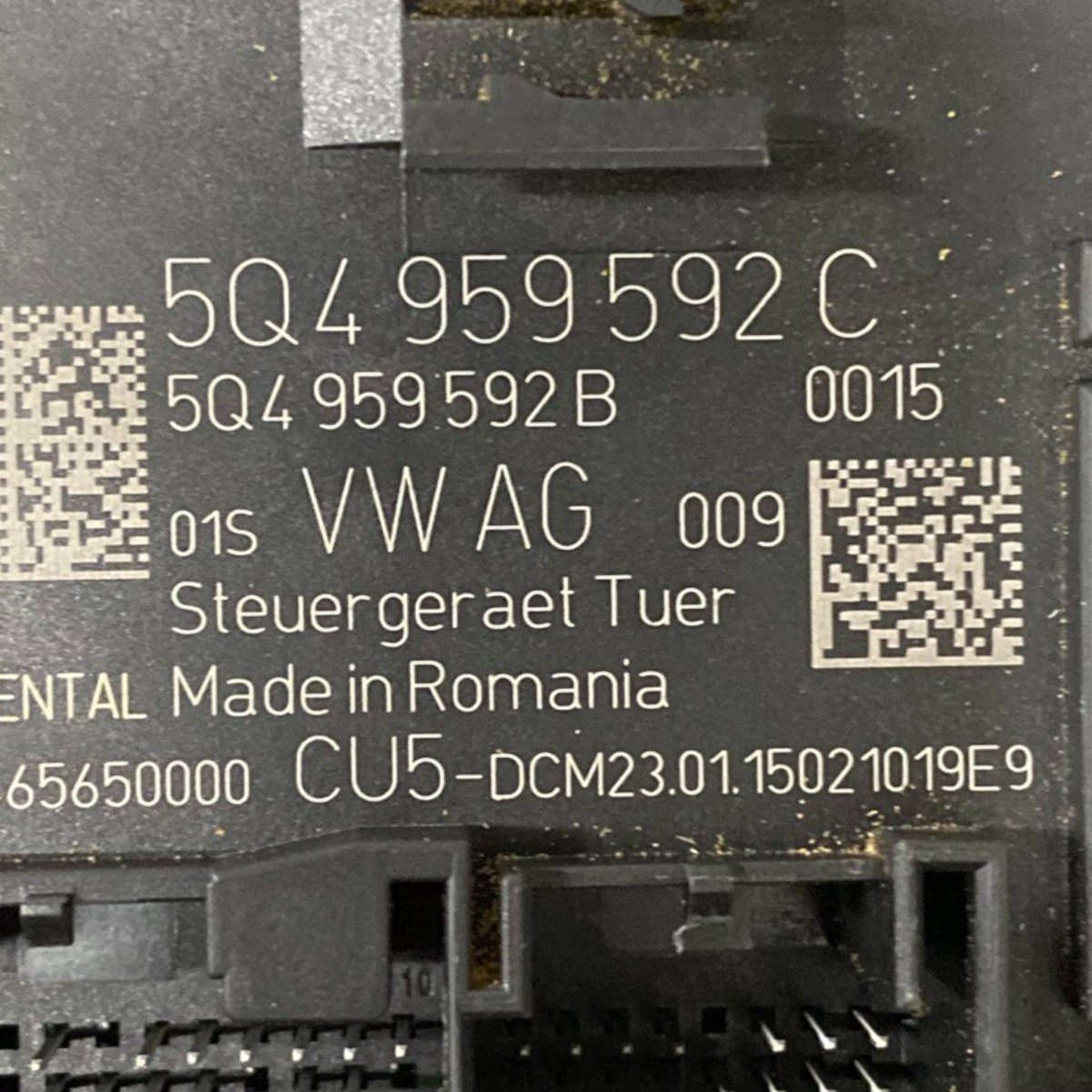 Centralina porta anteriore destra (dx) volkswagen golf vii (2012 - 2018) Cod: 5q4959592c - F&P CRASH SRLS - Ricambi Usati