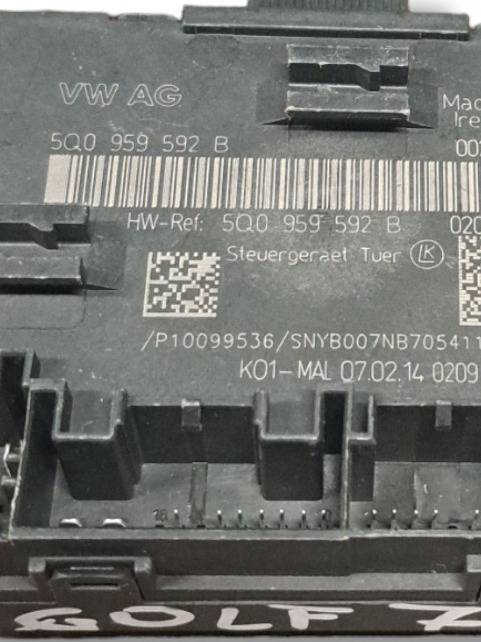 Centralina porta anteriore destra (dx) Volkswagen Golf VII (2012 - 2019) COD:5Q4959592B - F&P CRASH SRLS - Ricambi Usati
