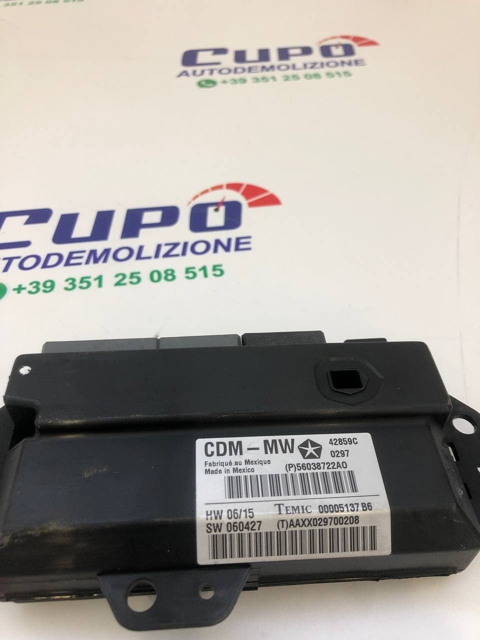 Centralina porta ANTERIORE Sinistra Chrysler 300C 56038722A0 - F&P CRASH SRLS - Ricambi Usati