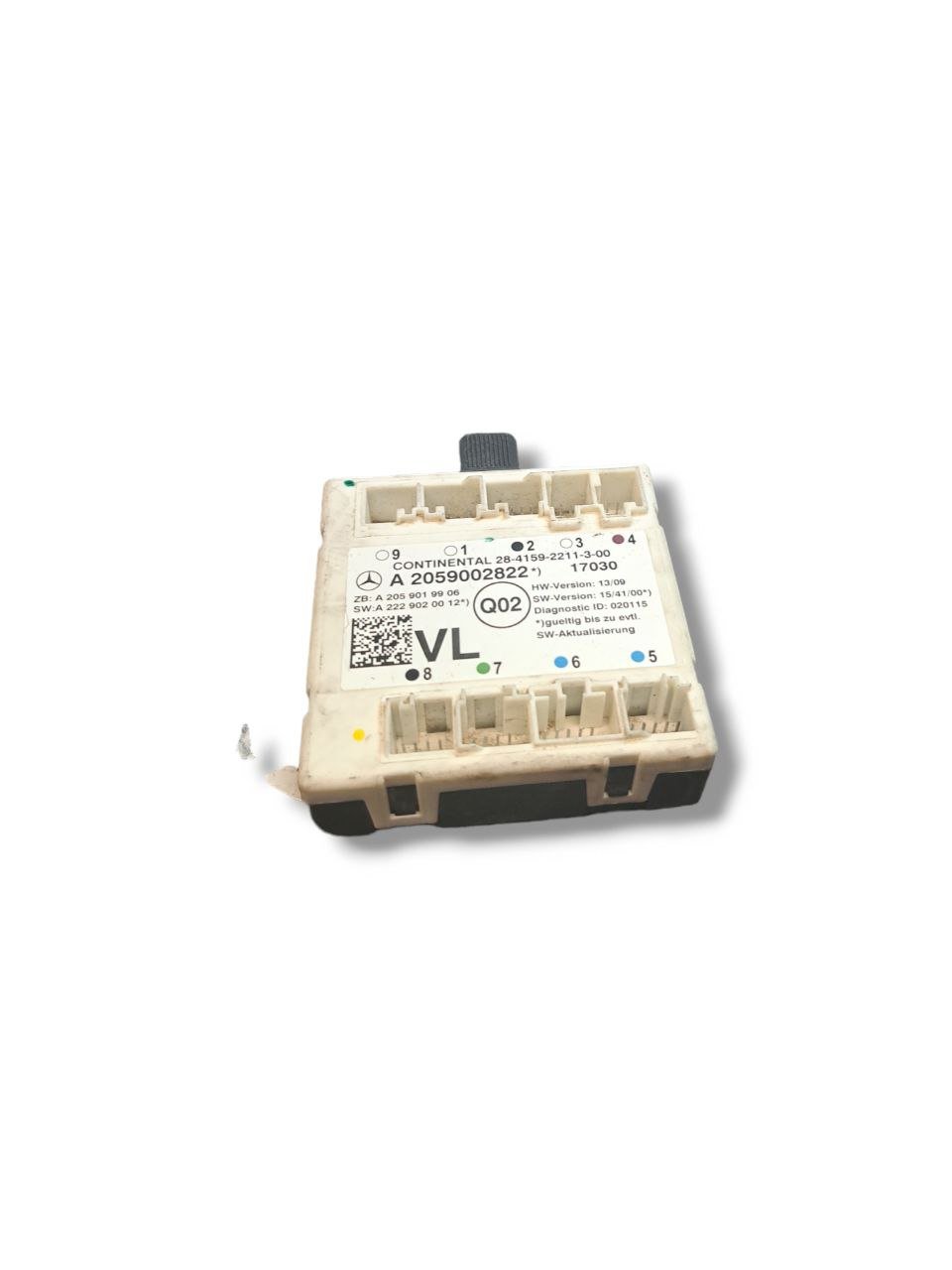 Centralina Porta anteriore Sinistra Mercedes - Benz Classe C W205 COD:A2059002822 (2014 - 2021) - F&P CRASH SRLS - Ricambi Usati