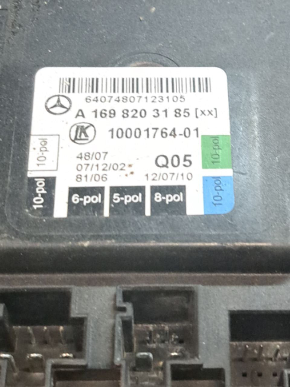 Centralina Porta Posteriore Sinistra Mercedes - Benz Classe A w169 COD:A1698203185 ( 2004 - 2012 ) - F&P CRASH SRLS - Ricambi Usati