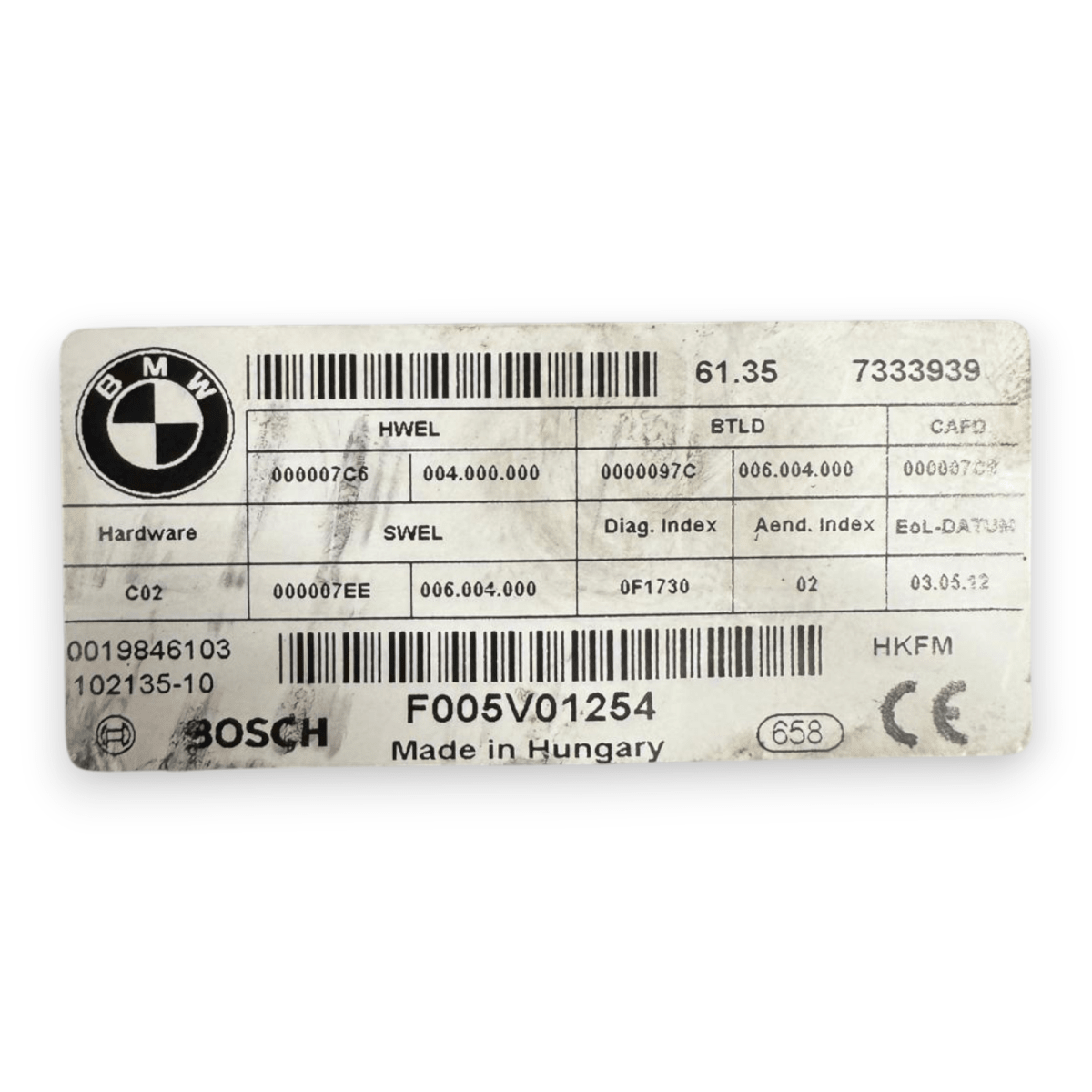Centralina portellone / cofano posteriore BMW Serie 5 (F11) cod.F005V01254 (2010 - 2017) - F&P CRASH SRL - Ricambi Usati
