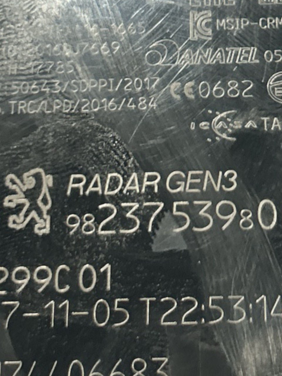 Centralina Radar / Sensore Distronic Opel GrandLand X (2017 > ) cod . 9823753980 - F&P CRASH SRLS - Ricambi Usati