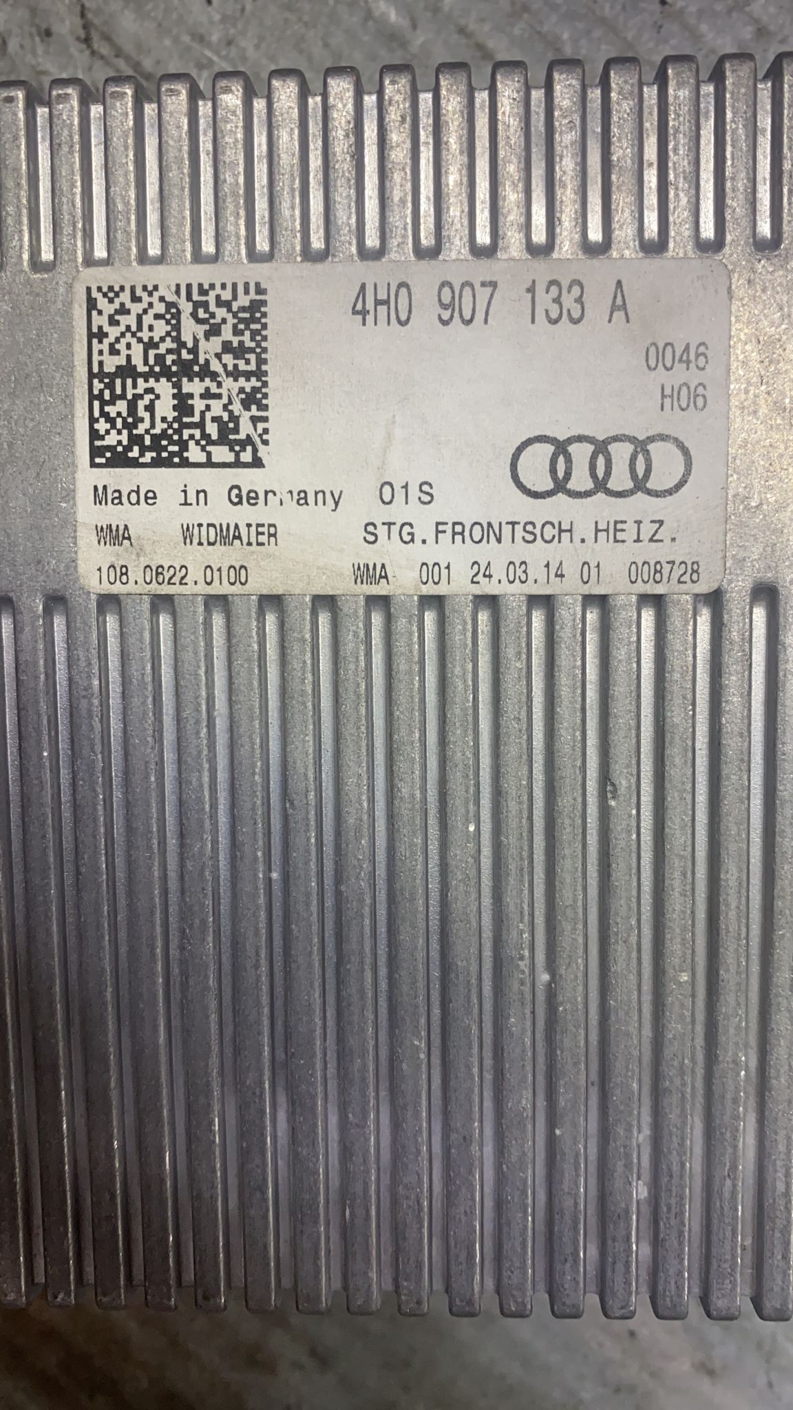 Centralina sbrinamento riscaldamento parabrezza Audi a8 (4h - d4 - 2015) cod:4h0907133a - F&P CRASH SRLS - Ricambi Usati