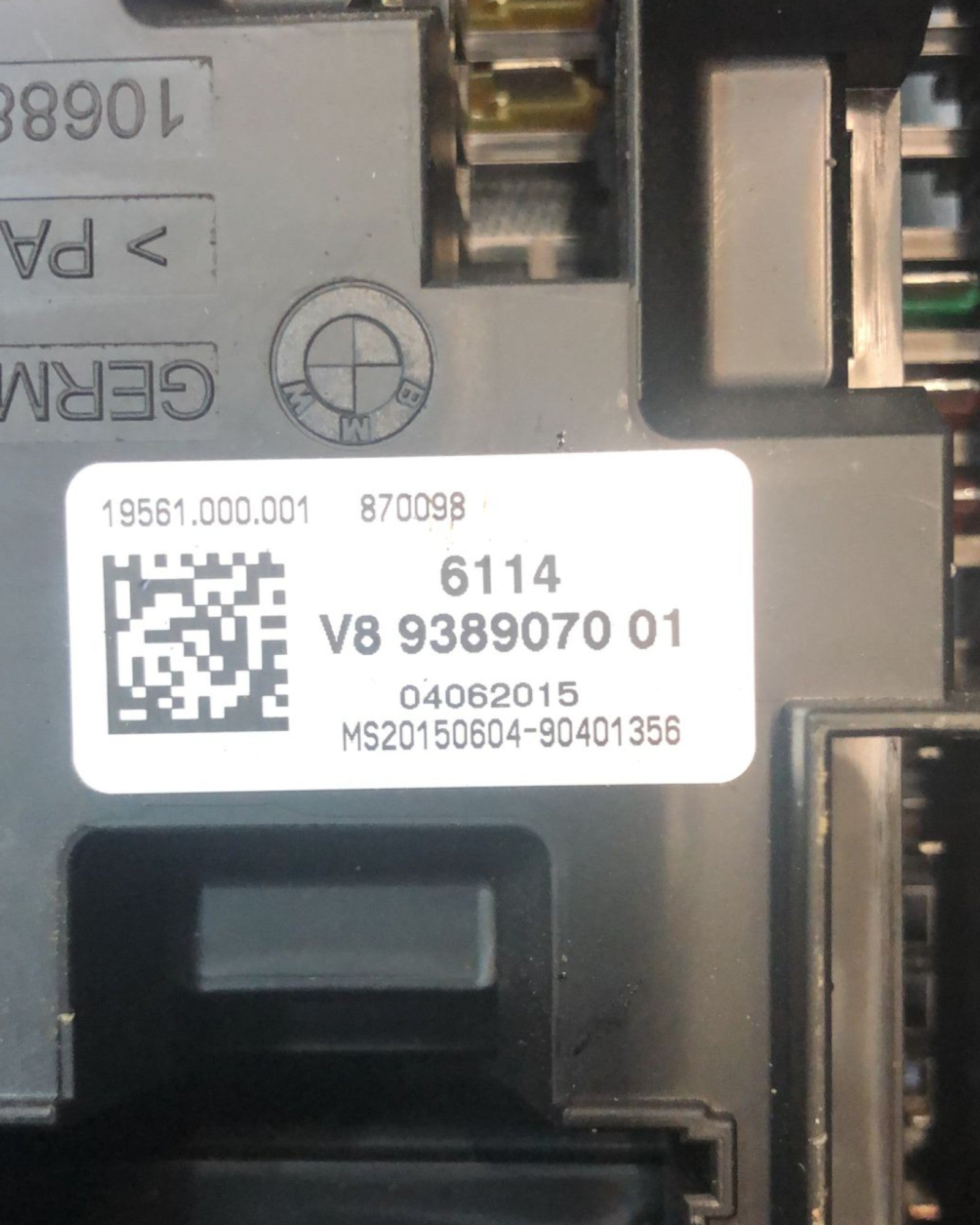Centralina / Scatola Fusibili Bmw Serie 1 F20 1.6 Benzina (2011 > 2019) cod:9389070 - F&P CRASH SRLS - Ricambi Usati