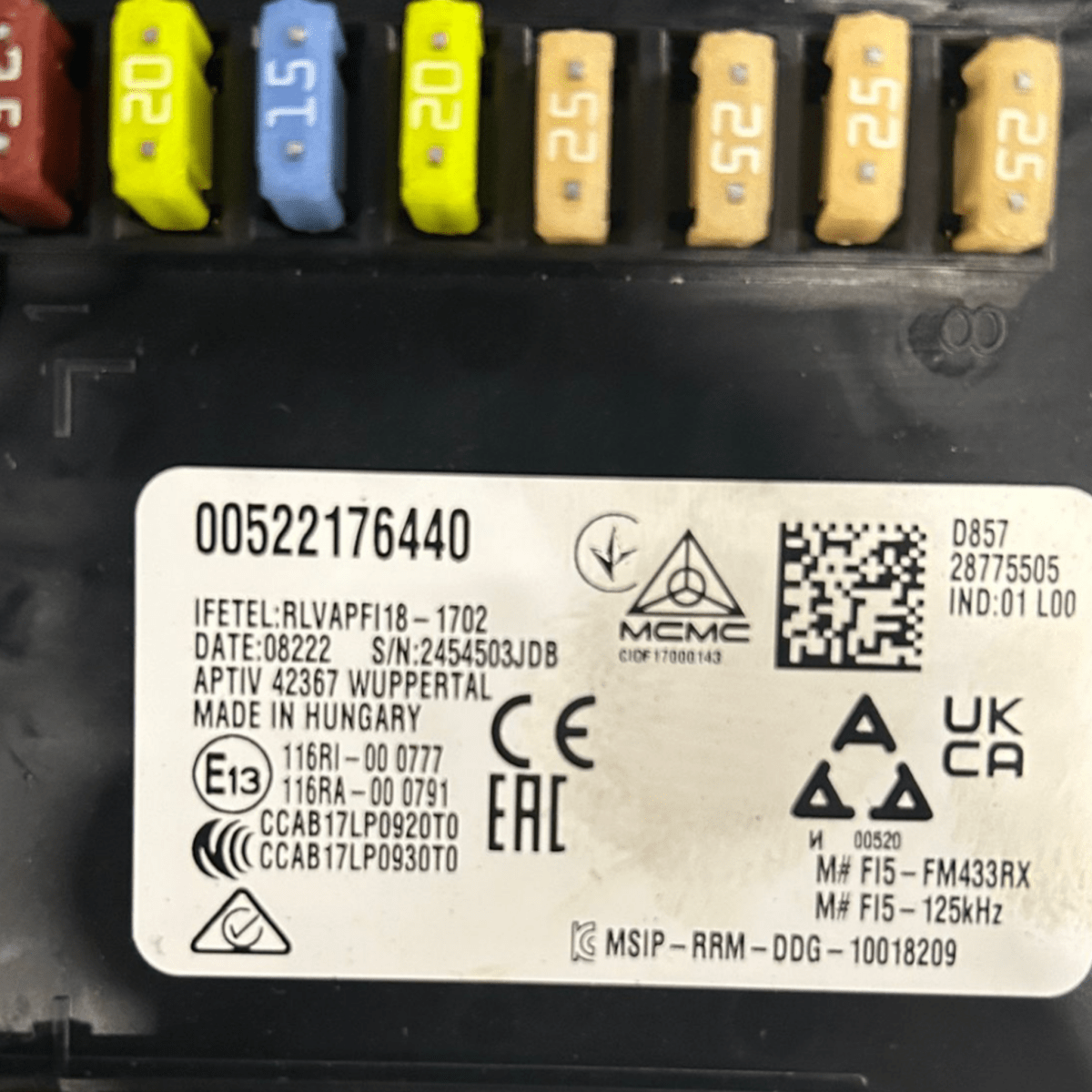 Centralina scatola fusibili fiat tipo cross 1.0 benzina cod:00522176440 (2020 >) - F&P CRASH SRLS - Ricambi Usati