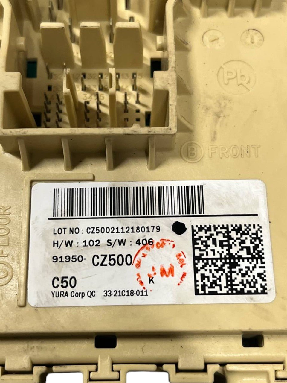 Centralina / Scatola porta fusibili Hyundai Tucson 1.6 benzina - Hybrid cod.91950 - CZ500 (2020 - >) - F&P CRASH SRLS - Ricambi Usati