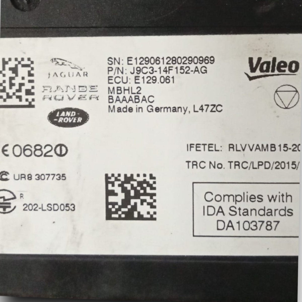 Blind spot sensor control unit land rover discovery sport code . e129061 (2015 >) - F&P CRASH SRL - Used Parts