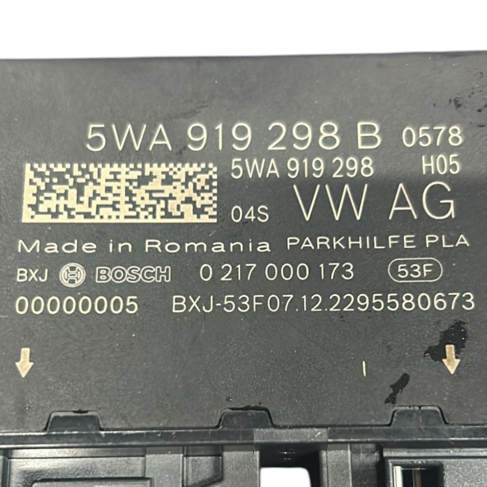 Centralina Sensori Di Parcheggio Audi A3 (8Y) cod.5WA919298B (2020 > ) - F&P CRASH SRLS - Ricambi Usati