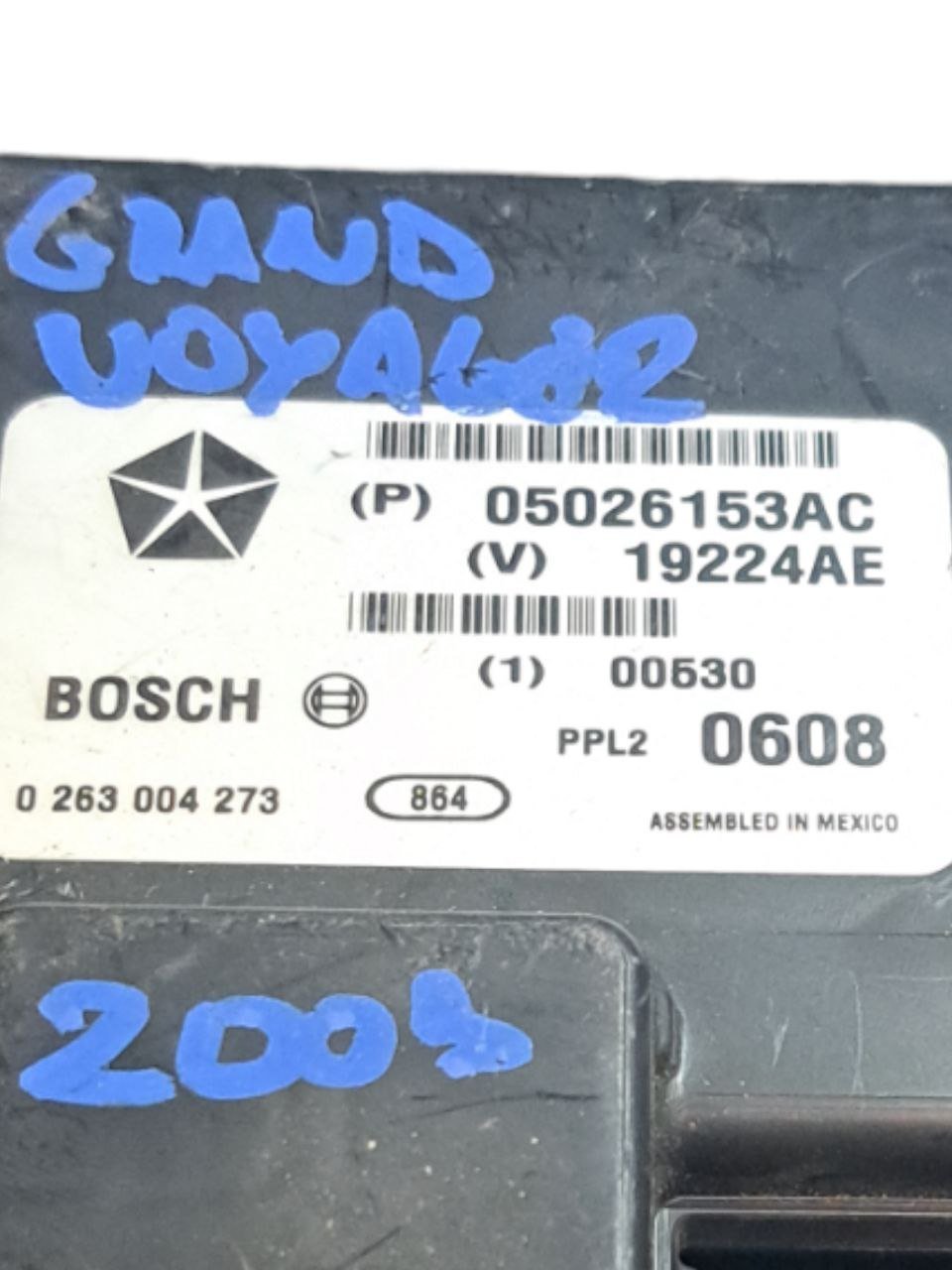Centralina Sensori Parcheggio Chrysler Grand Voyager (2008) COD:05026153AC - F&P CRASH SRLS - Ricambi Usati