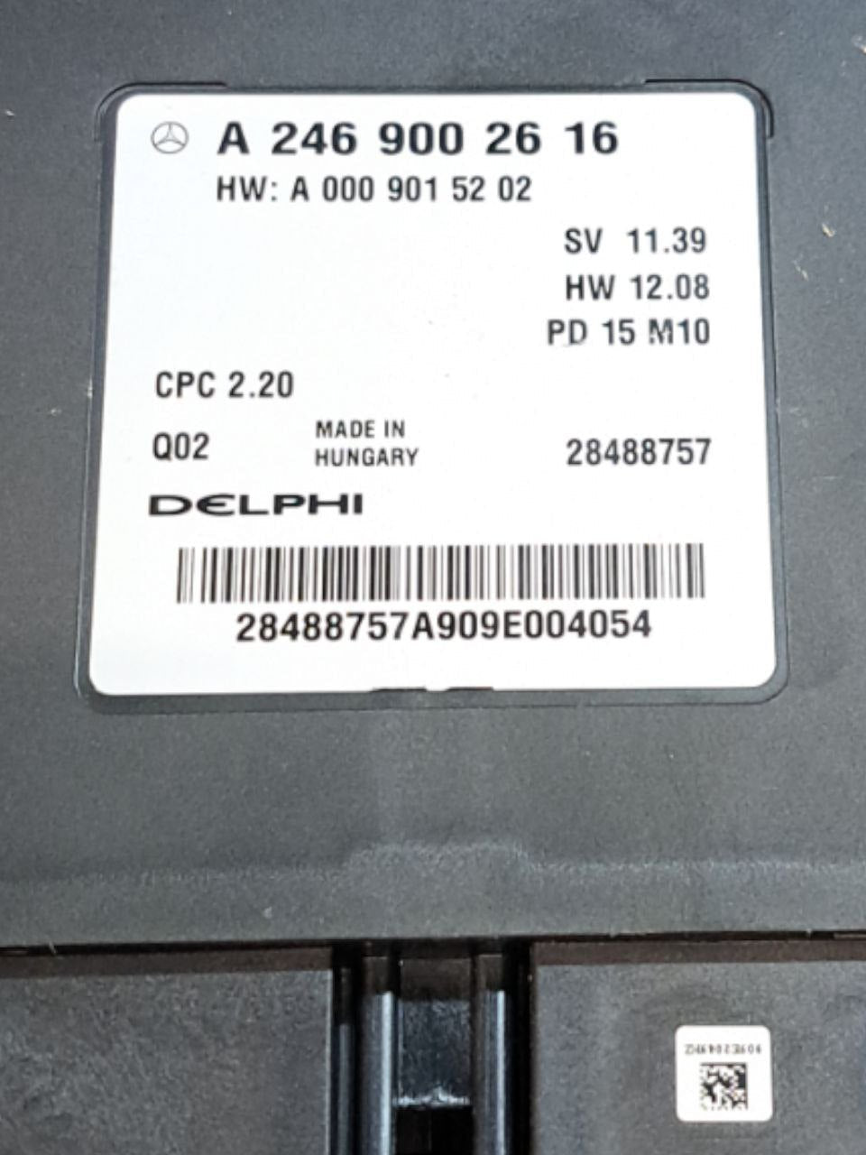 Centralina Sensori Parcheggio Mercedes-Benz Classe A W176 (2012-2018) COD:A2469002616 - F&P CRASH SRLS - Ricambi Usati