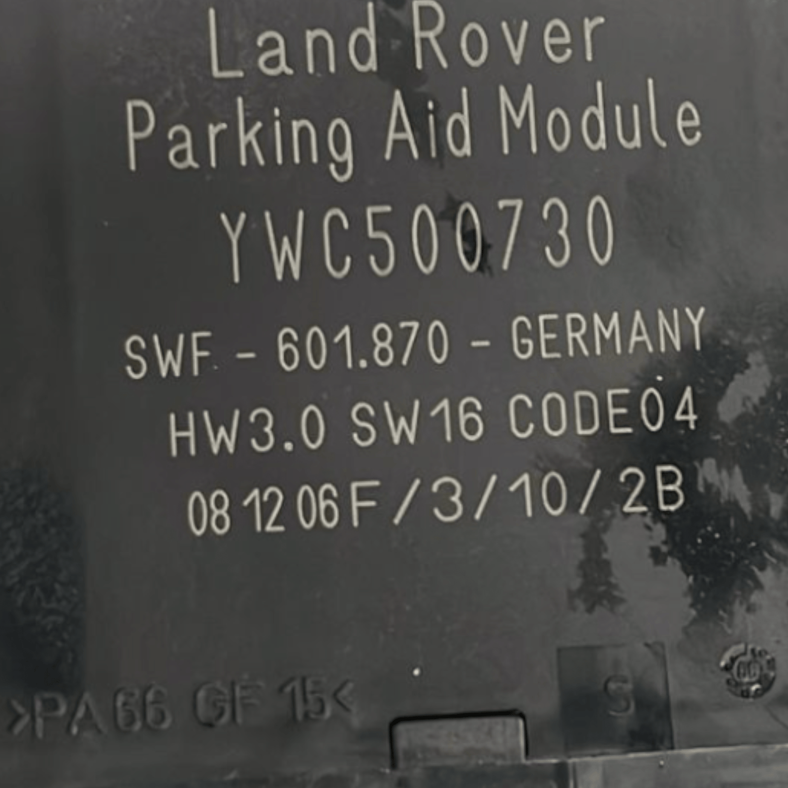 Centralina Sensori Parcheggio Range Rover Sport cod:YWC500730 (2005 >2012) - F&P CRASH SRLS - Ricambi Usati