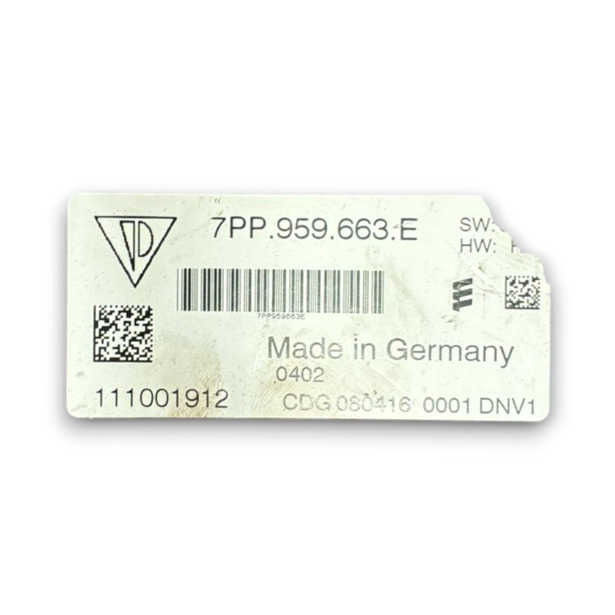 Centralina stabilizzatore tensione volkswagen Touareg cod . 7pp.959.663.e (2002 > 2010) - F&P CRASH SRL - Ricambi Usati