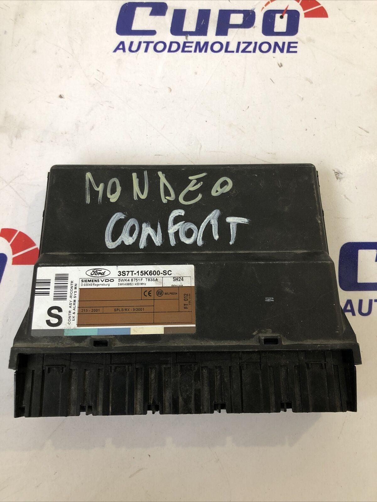 Centralina Unità di Controllo Comfort Ford Mondeo 3S7T-15K600-SC Siemens - F&P CRASH SRLS - Ricambi Usati