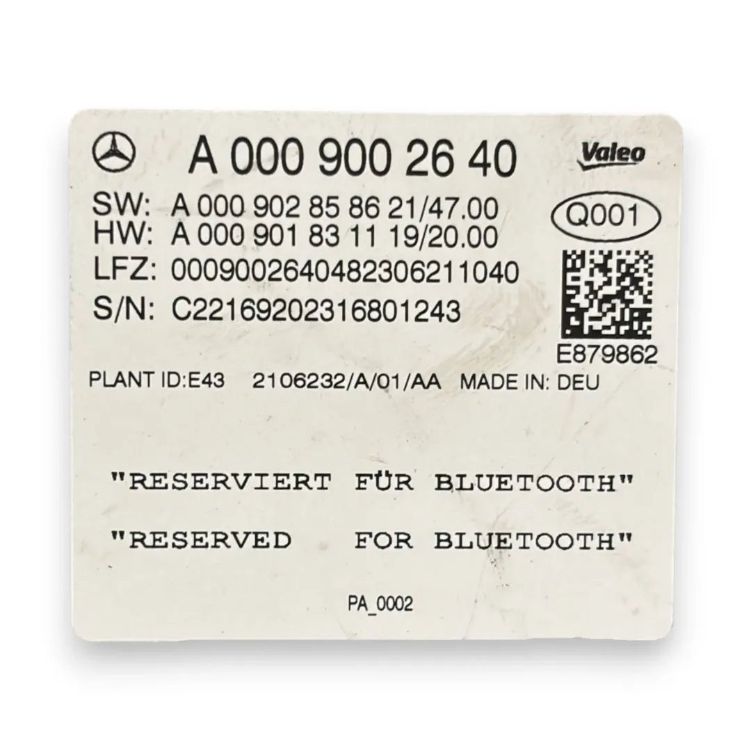 Dettaglio Centralina impianto vivavoce Mercedes-Benz Classe GLA H247 2020–2023 cod. A0009002640 - foto 3