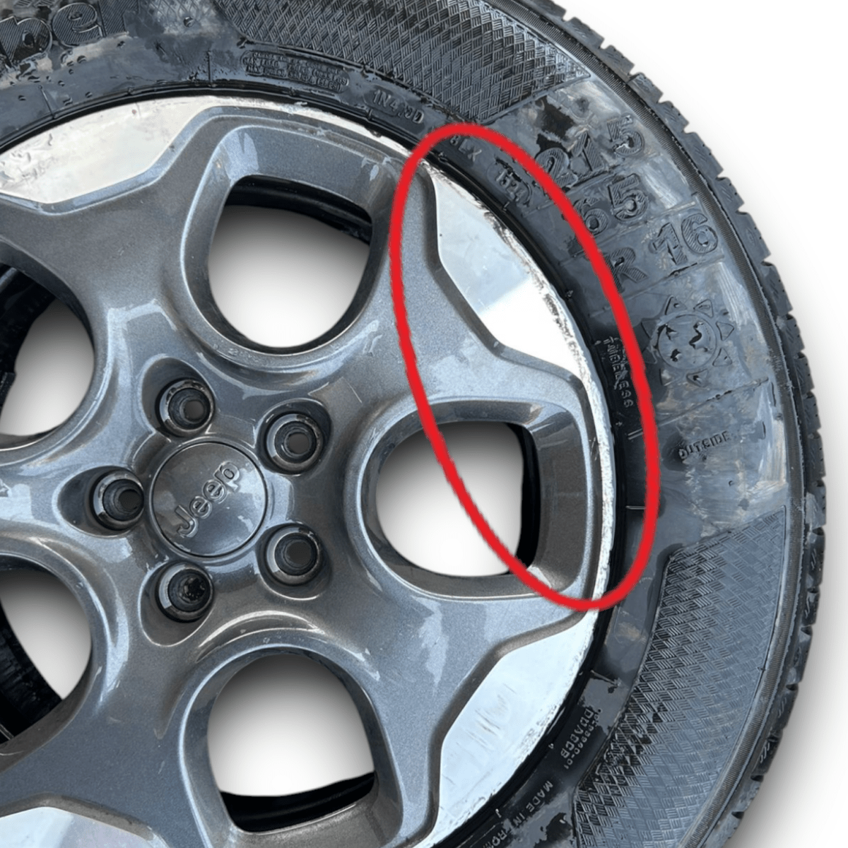 Cerchi in lega jeep renegade cod:735577528 (215/65 r16) (2014 >) - F&P CRASH SRLS - Ricambi Usati