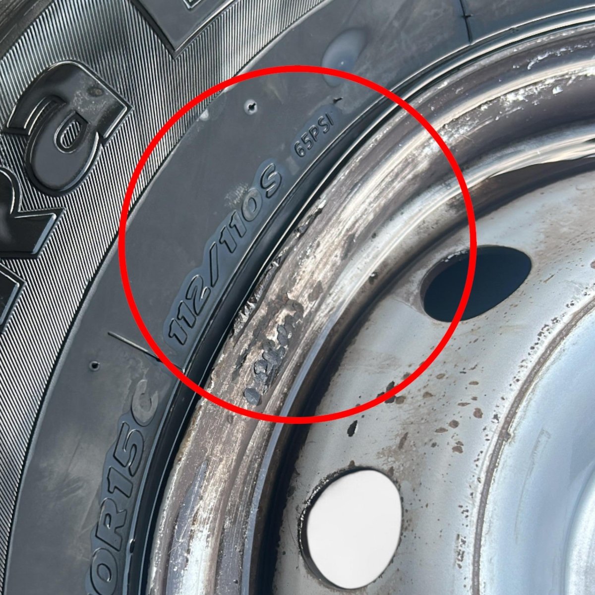 Cerchio in ferro Citroen Jumper (5 fori / 225 / 70 r15) (2014 > ) - F&P CRASH SRLS - Ricambi Usati