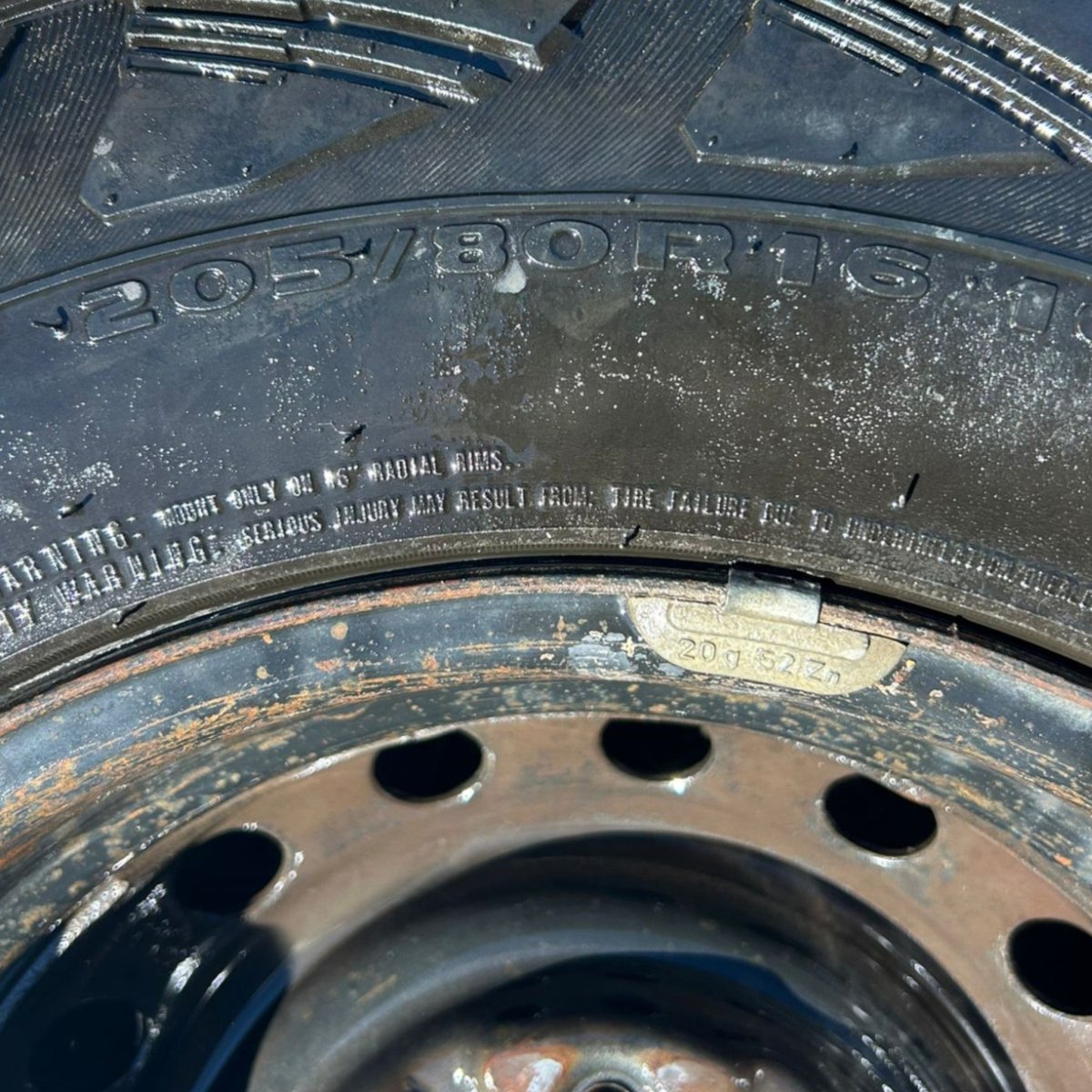 Cerchio in ferro mistubishi l200 (2005 > 2014) (205/80 r16) - F&P CRASH SRLS - Ricambi Usati