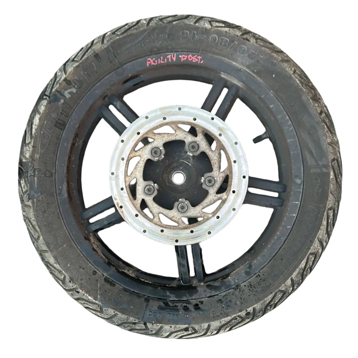 Cerchio posteriore kymco agility (2008 > 2017) (120/80 r16) - F&P CRASH SRL - Ricambi Usati