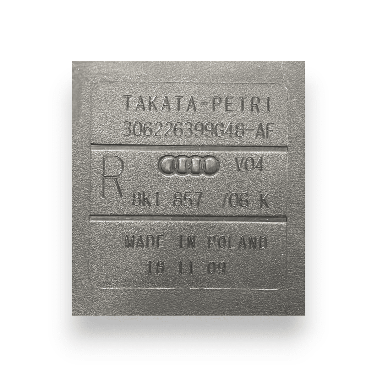 Cintura di sicurezza anteriore destra (dx) audi a4 b8 cod:8k1857706k (2007 - 2016) - F&P CRASH SRL - Ricambi Usati