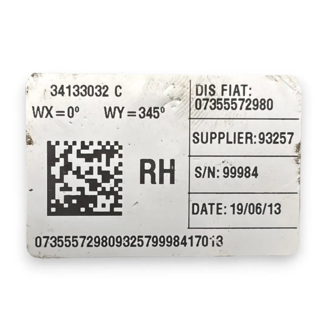 Dettaglio Cintura di sicurezza anteriore destra Fiat 500L 2012–2018 OEM 735599502 - foto 3