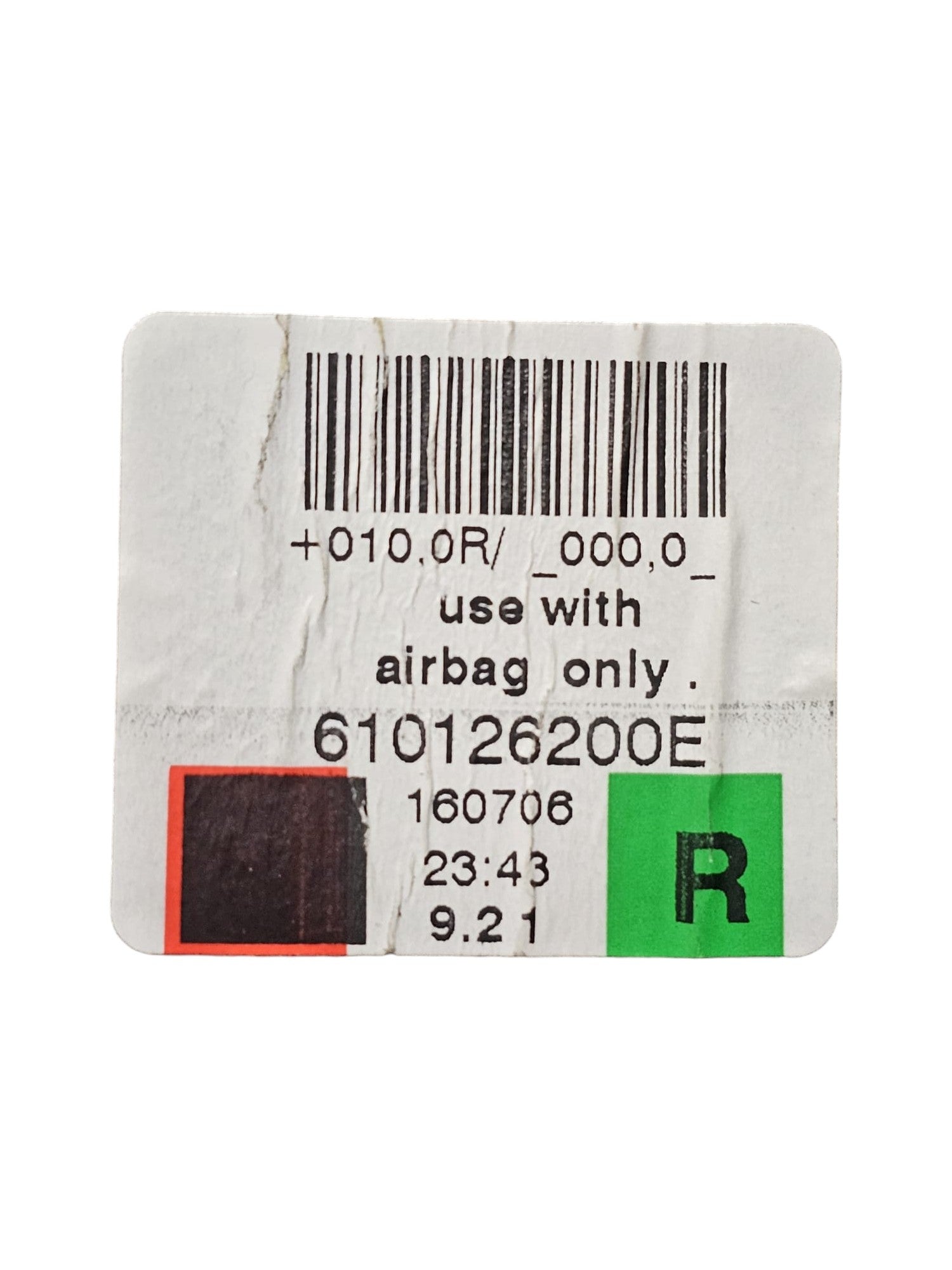 Cintura Di Sicurezza Anteriore Destro BMW Serie 5 F10 Cod:610126200E (2010 - 2017) - F&P CRASH SRLS - Ricambi Usati