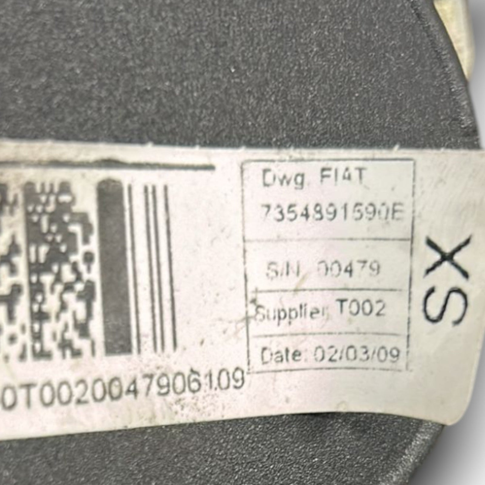 Cintura Di Sicurezza Anteriore Sinistra Fiat Qubo cod:7354891590E (2008 > 2019) - F&P CRASH SRLS - Ricambi Usati