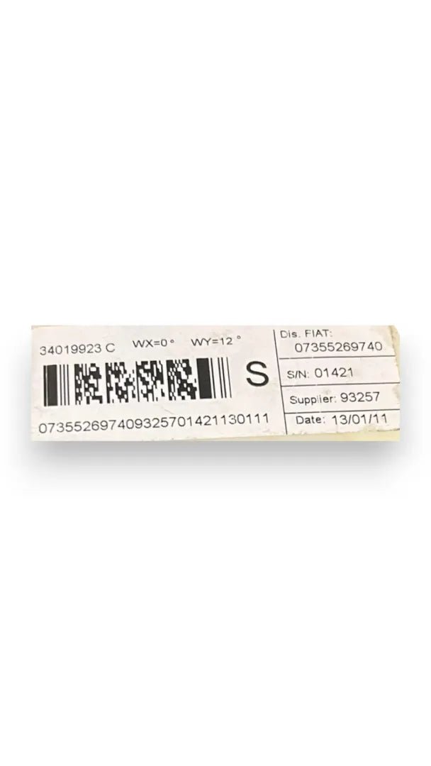 Dettaglio Cintura di sicurezza anteriore sinistra Lancia Delta 2008–2011 OEM 735526974 - foto 2