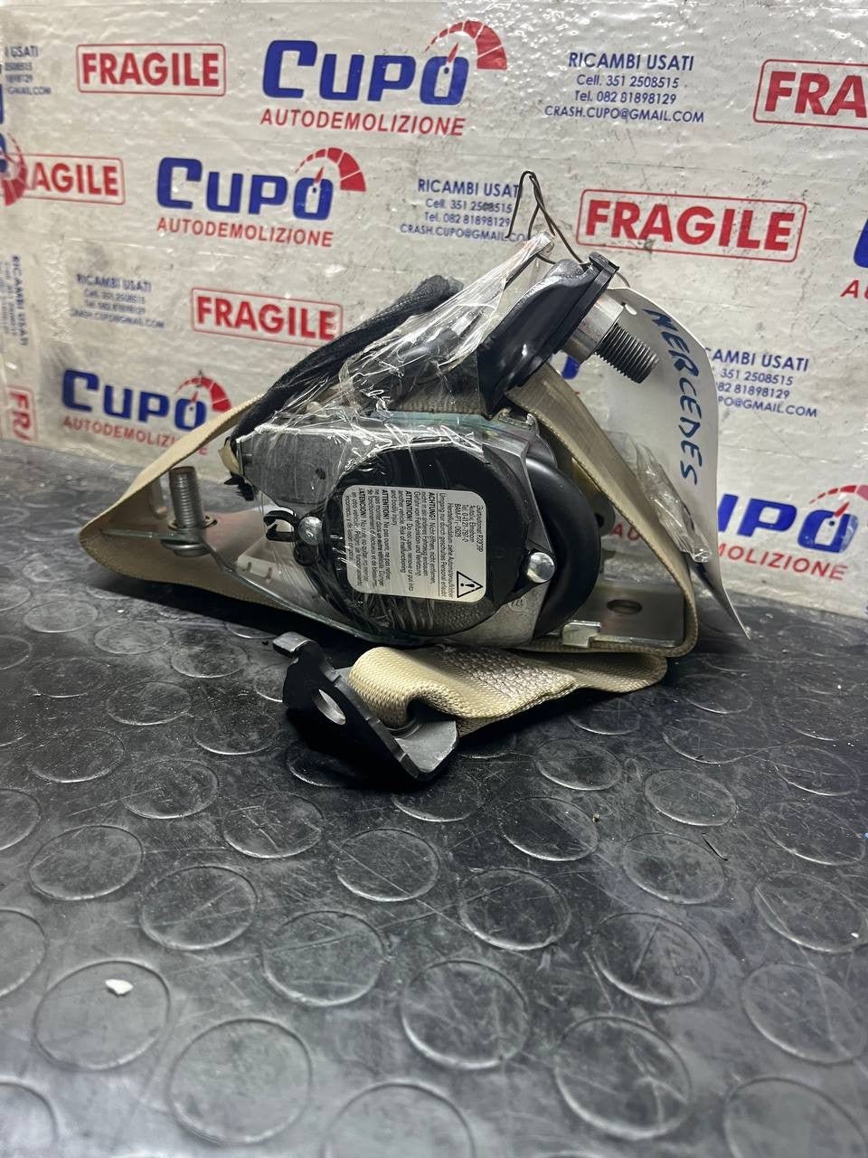 Cintura Di Sicurezza Anteriore Sinistra Mercedes-Benz Classe M (2011) cod:A1668603586 - F&P CRASH SRLS - Ricambi Usati