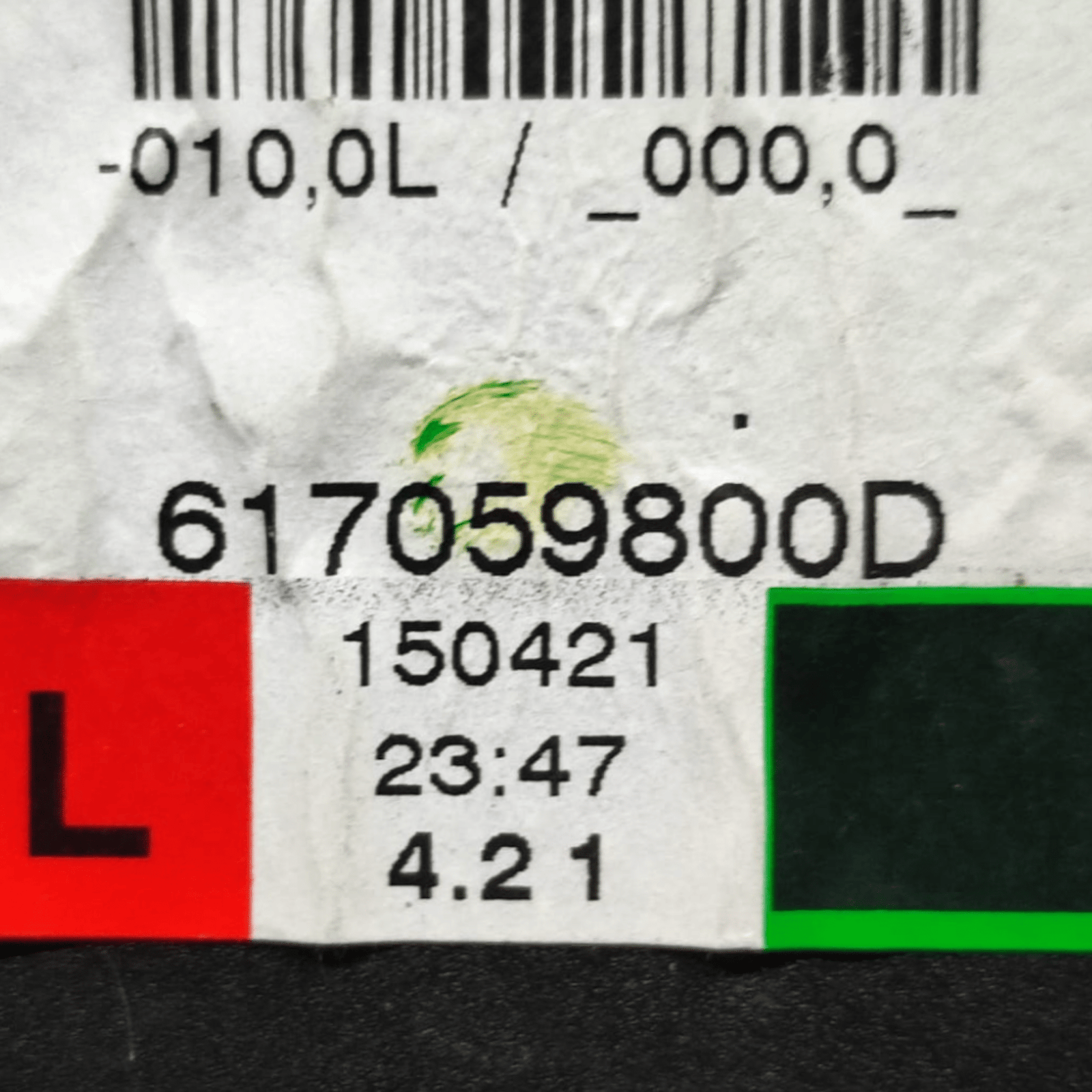 Cintura Di Sicurezza Anteriore Sinistro Mini Countryman R60 COD: 617059800D (2010 - 2016) - F&P CRASH SRLS - Ricambi Usati