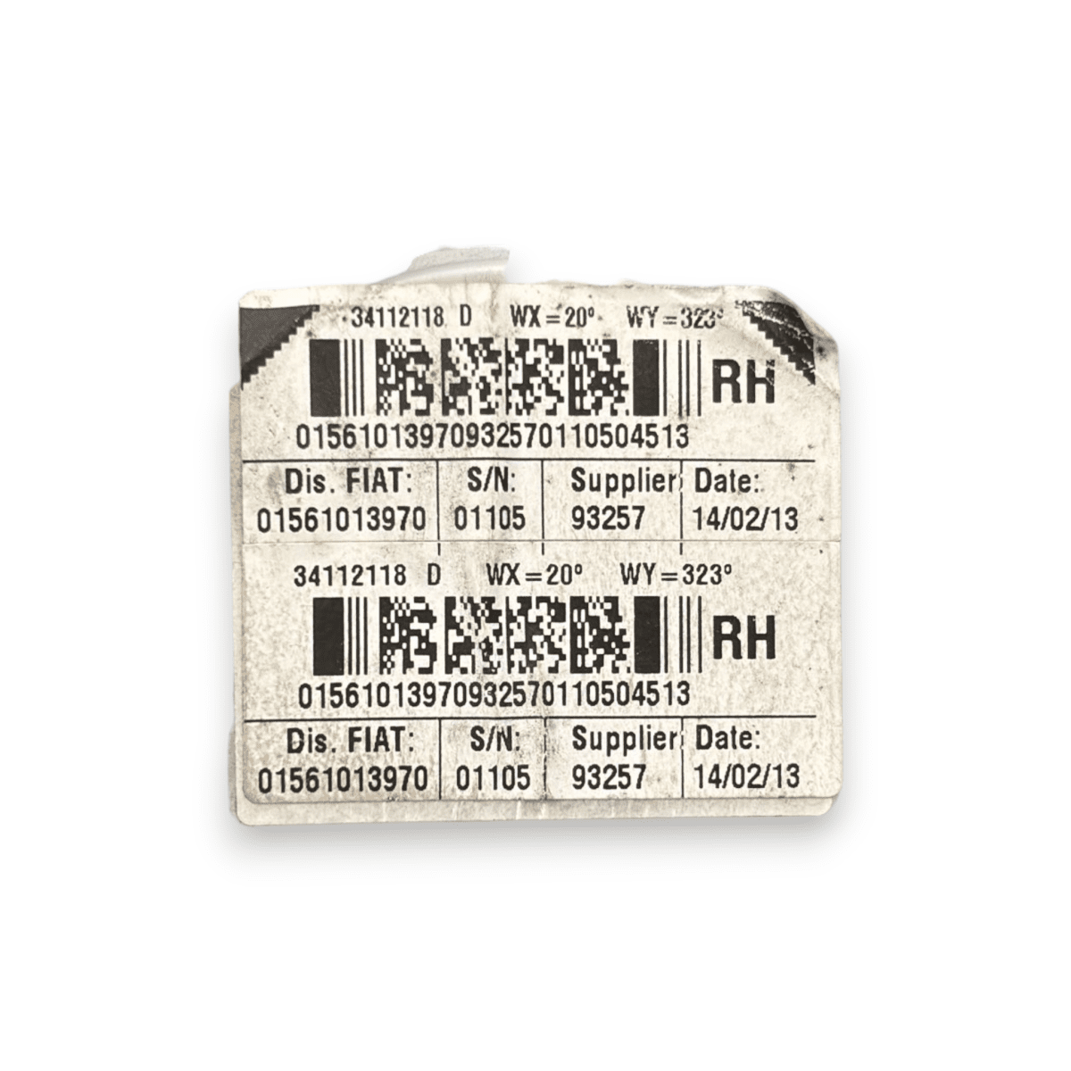 Cintura di sicurezza posteriore destra (dx) alfa romeo giulietta cod:01561013970 (2010 - 2020) - F&P CRASH SRL - Ricambi Usati