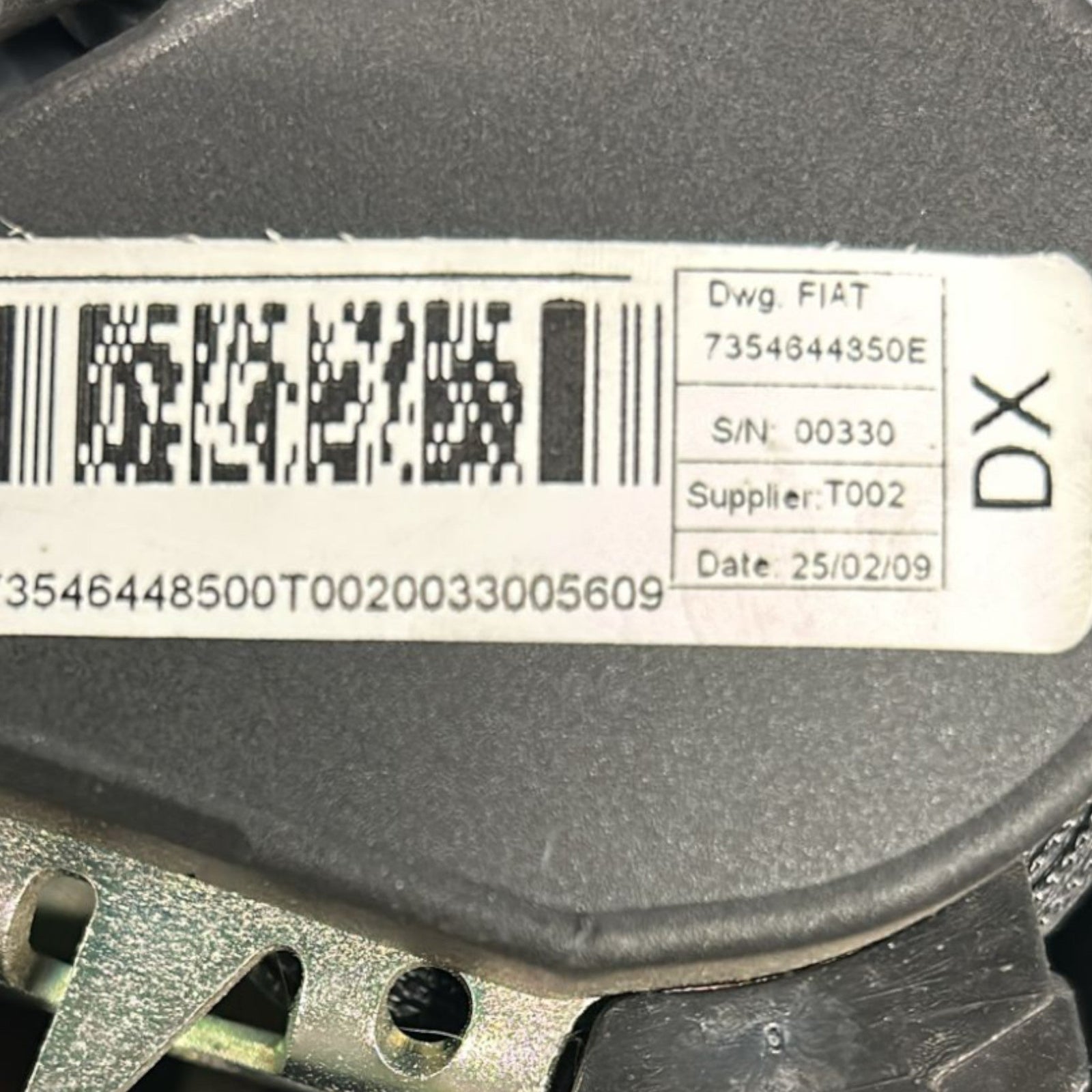 Cintura Di Sicurezza Posteriore Destra Fiat Qubo cod:7354644350E (2008 > 2019) - F&P CRASH SRLS - Ricambi Usati