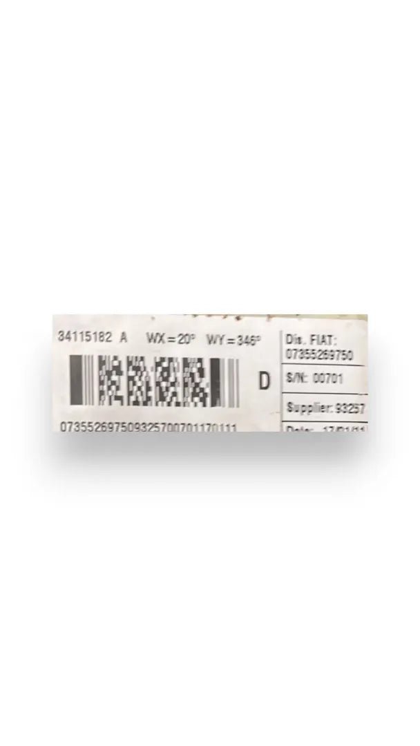 Dettaglio Cintura di sicurezza posteriore destra Lancia Delta 2008–2011 OEM 735554080 - foto 2