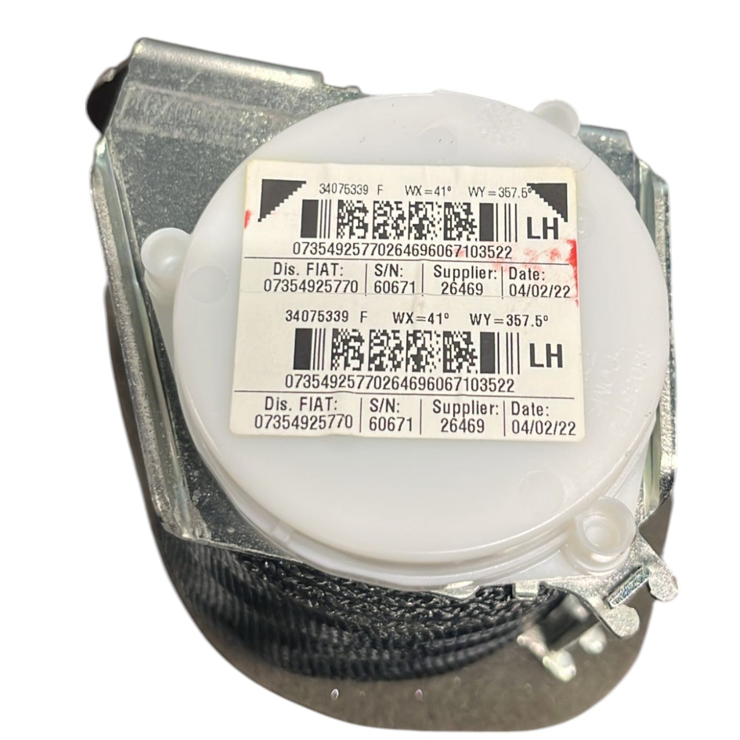 Cintura Di Sicurezza Posteriore Sinistra 500 Abarth cod:07354925770 (2018 >) - F&P CRASH SRLS - Ricambi Usati