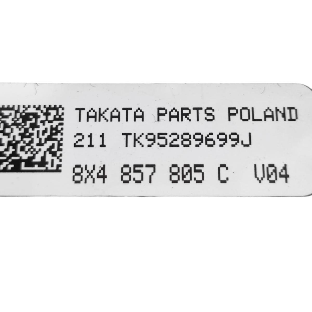 Cintura Di Sicurezza Posteriore Sinistra Audi A1 8X 5 Porte COD: 8X4857805C (2010 - 2018) - F&P CRASH SRLS - Ricambi Usati
