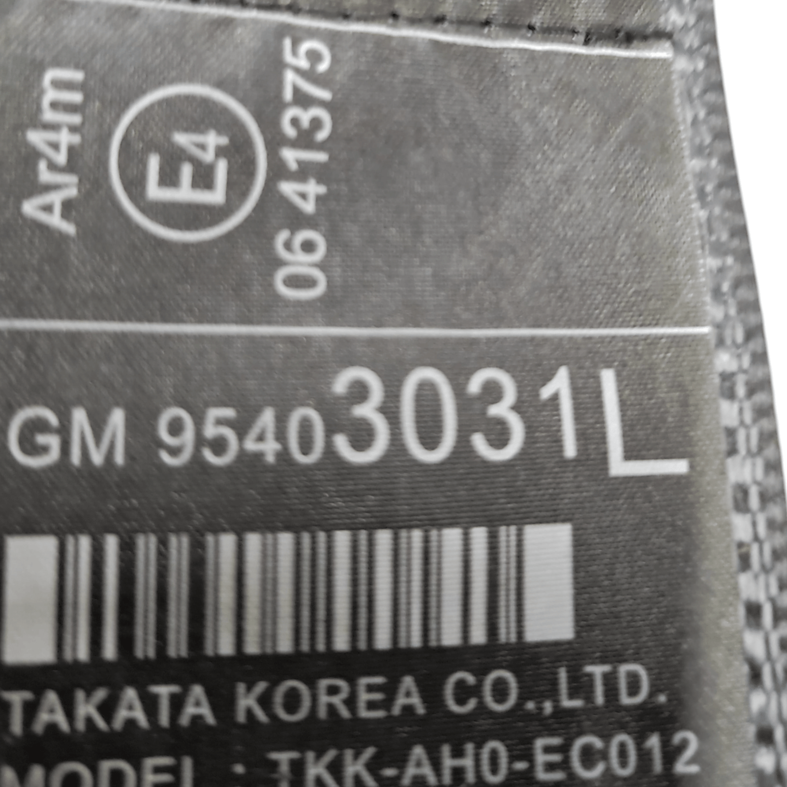 Cintura Di Sicurezza Posteriore Sinistra Opel Mokka X COD: 95403031 (2012 - 2019) - F&P CRASH SRLS - Ricambi Usati