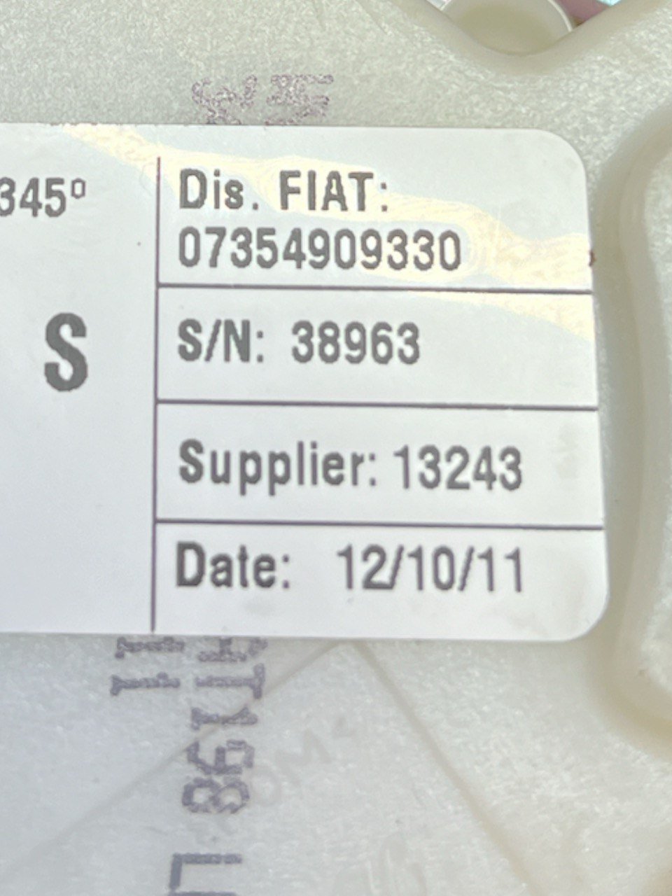 Cintura di Sicurezza posteriore sinistra (sx) Fiat Bravo (2007 al 2014) cod: 07354909330 - F&P CRASH SRLS - Ricambi Usati