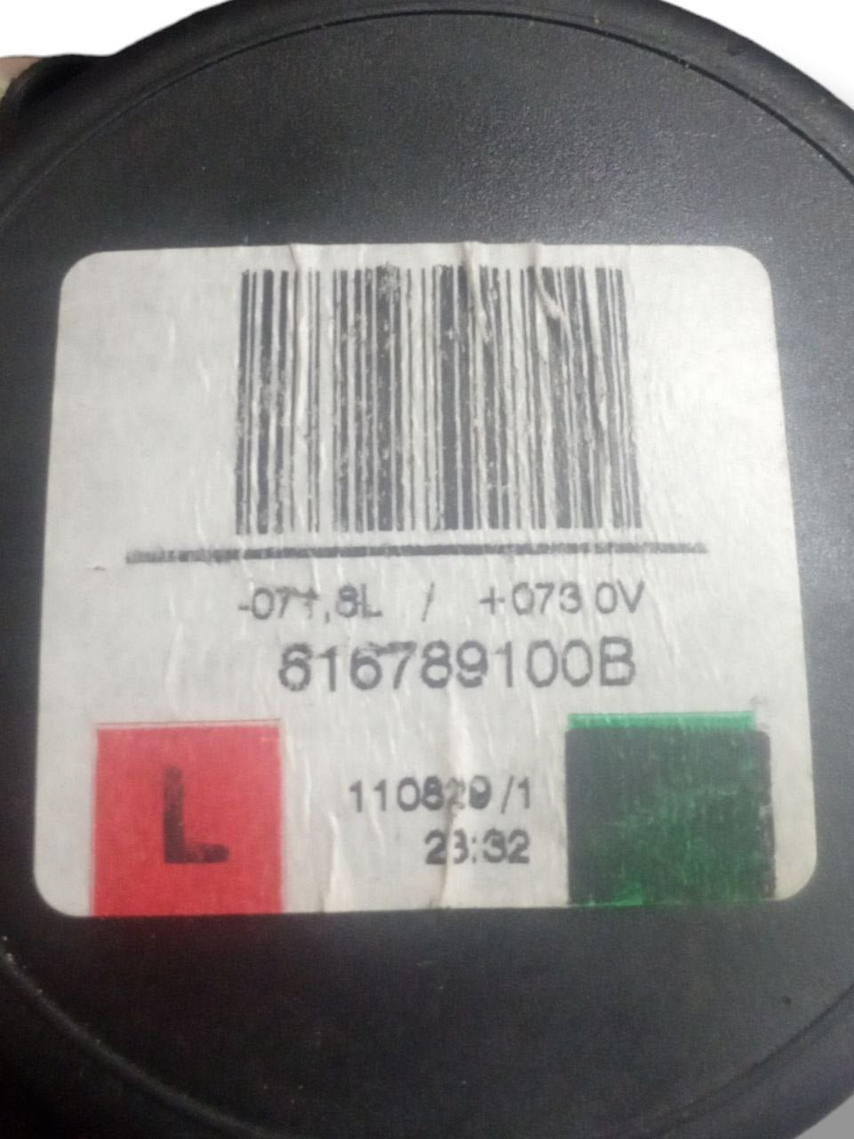 Cintura di Sicurezza posteriore sinistro (sx) Fiat Punto Evo 199 (2011) cod: 616789100B - F&P CRASH SRLS - Ricambi Usati