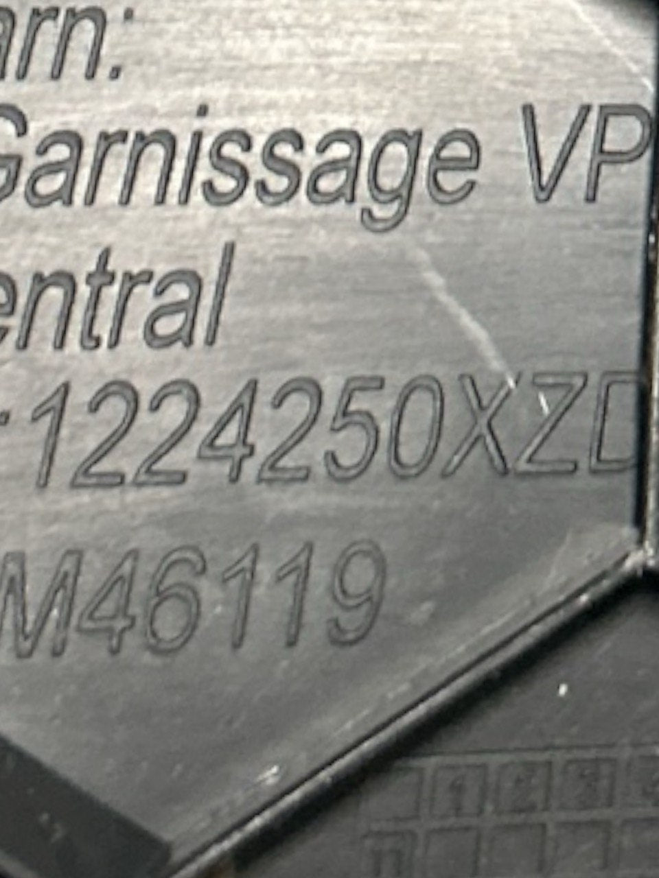 Citroen C4 Grand Picasso (2013 > 2022) cod . 1224250XZD Rivestimento Cruscotto Inferiore Centrale - F&P CRASH SRLS - Ricambi Usati