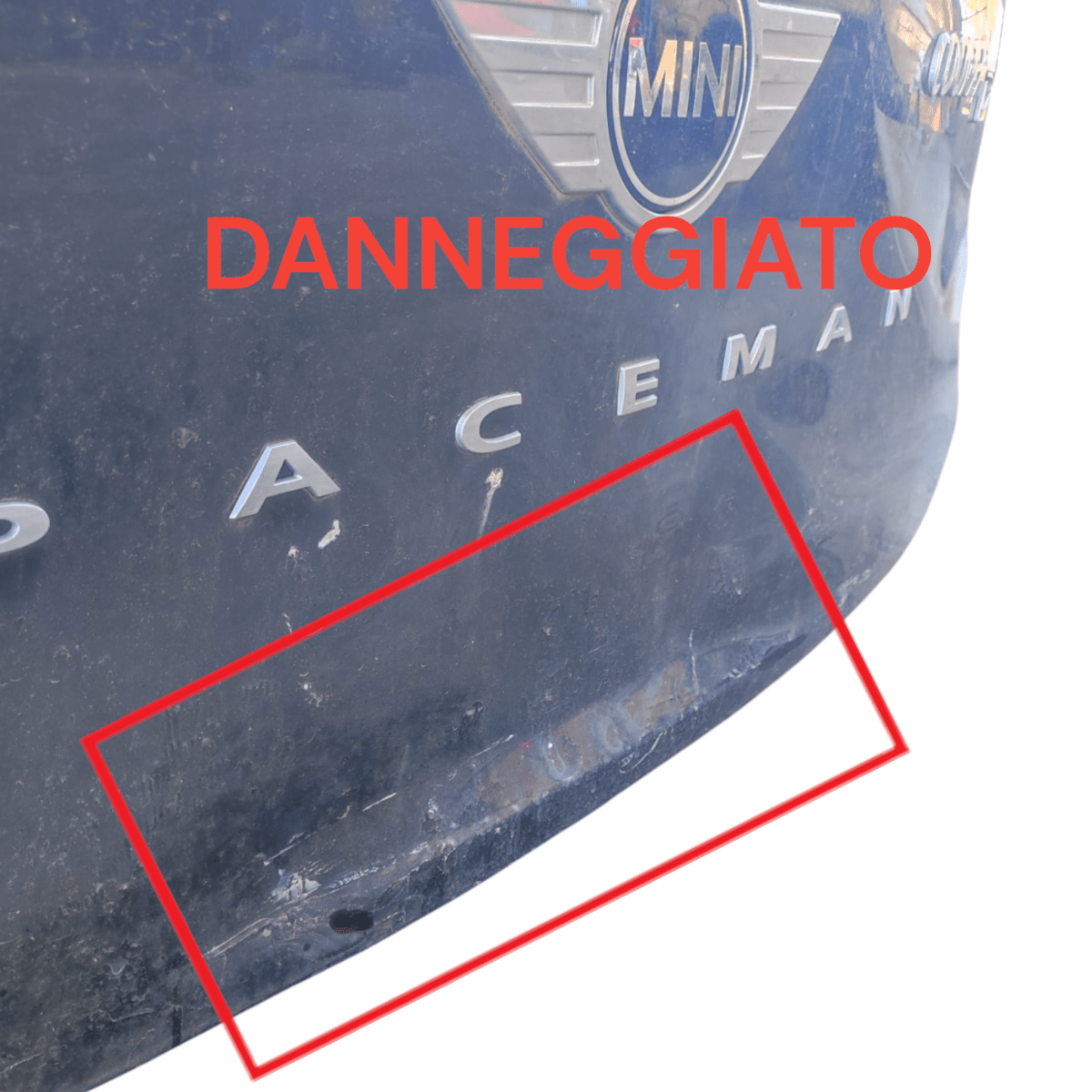 Cofano / portellone bagagliaio mini paceman 3 porte (2012 - 2016) - F&P CRASH SRLS - Ricambi Usati