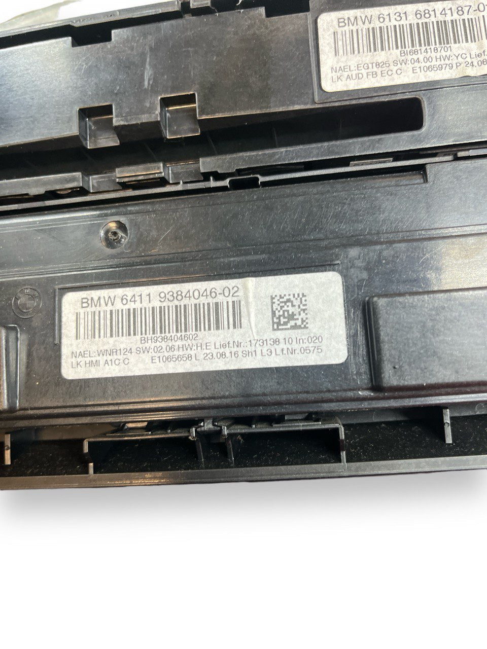 Comandi Clima Autoradio BMW Serie 1 ( F21 - 2019 ) cod : 9384046-02 - F&P CRASH SRLS - Ricambi Usati