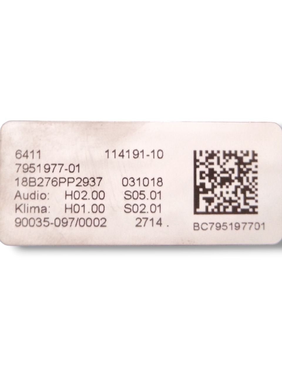 Comandi Clima Bmw X3 G01 / X4 2.0 diesel (2017>) cod.795197701 - F&P CRASH SRLS - Ricambi Usati