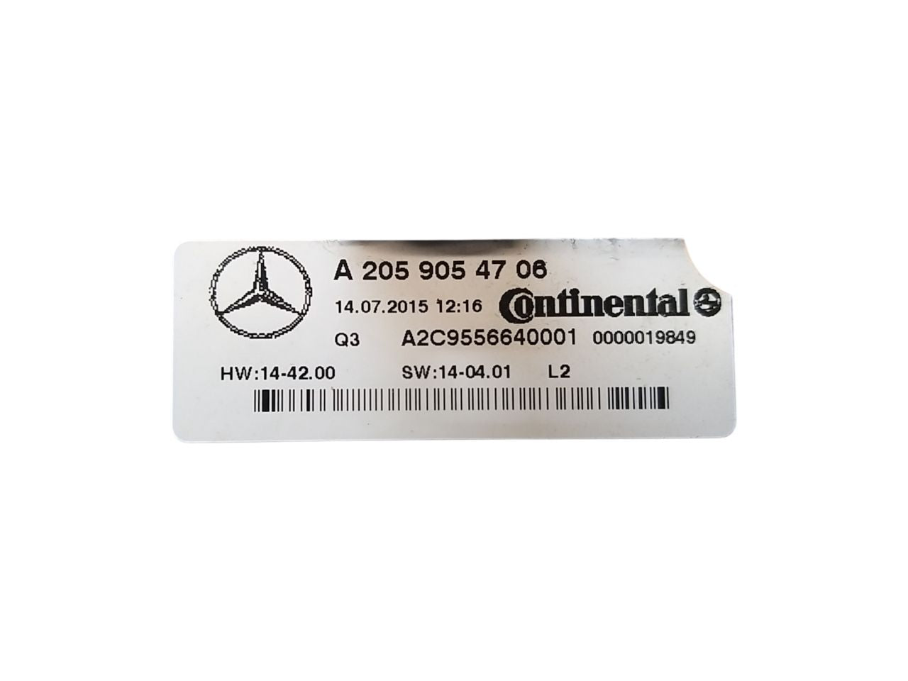 Comandi Clima Elettronico Mercedes-Benz Claesse C W205 ( 2014-2023 ) Cod : A2059054708 - F&P CRASH SRLS - Ricambi Usati