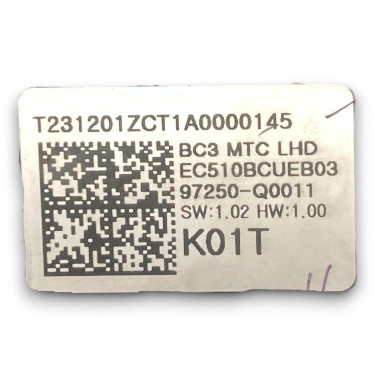 Comandi clima Hyundai i20 III cod . 97250 - q0011 1.2 benzina (2020 >) - F&P CRASH SRL - Ricambi Usati