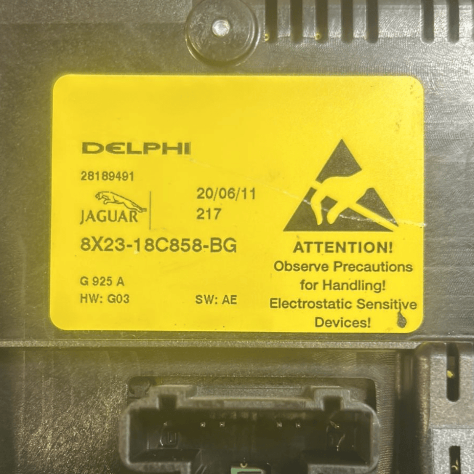 Comandi Clima Jaguar XF X250 (2008 > 2015) cod:8X23 - 18C858 - BG + Comandi Stereo - F&P CRASH SRLS - Ricambi Usati