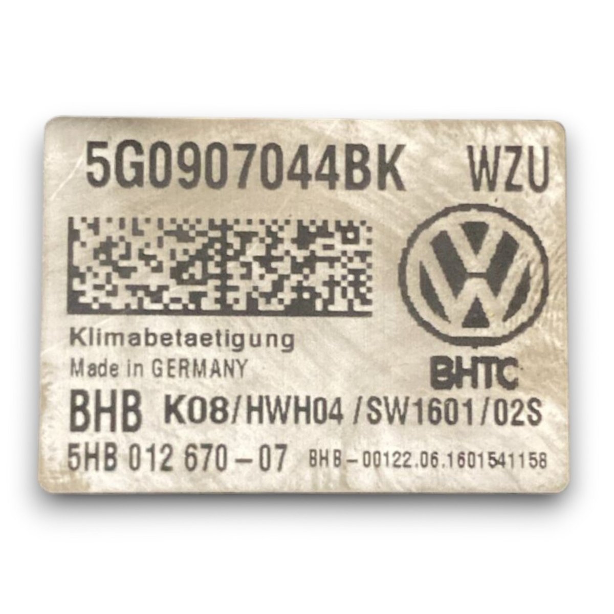 Comandi clima volkswagen golf VII cod . 5g0907044bk 1.6 diesel (2012 > 2021) - F&P CRASH SRL - Ricambi Usati