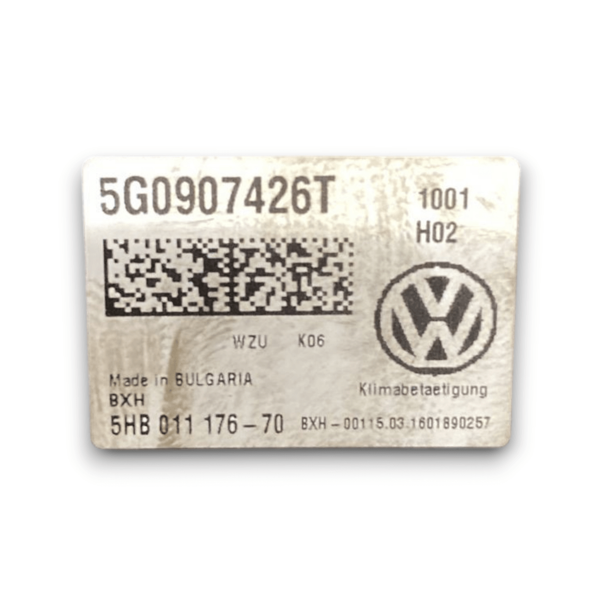 Comandi clima Volkswagen golf VII cod . 5g0907426t 1.2 benzina (2012 > 2019) - F&P CRASH SRL - Ricambi Usati