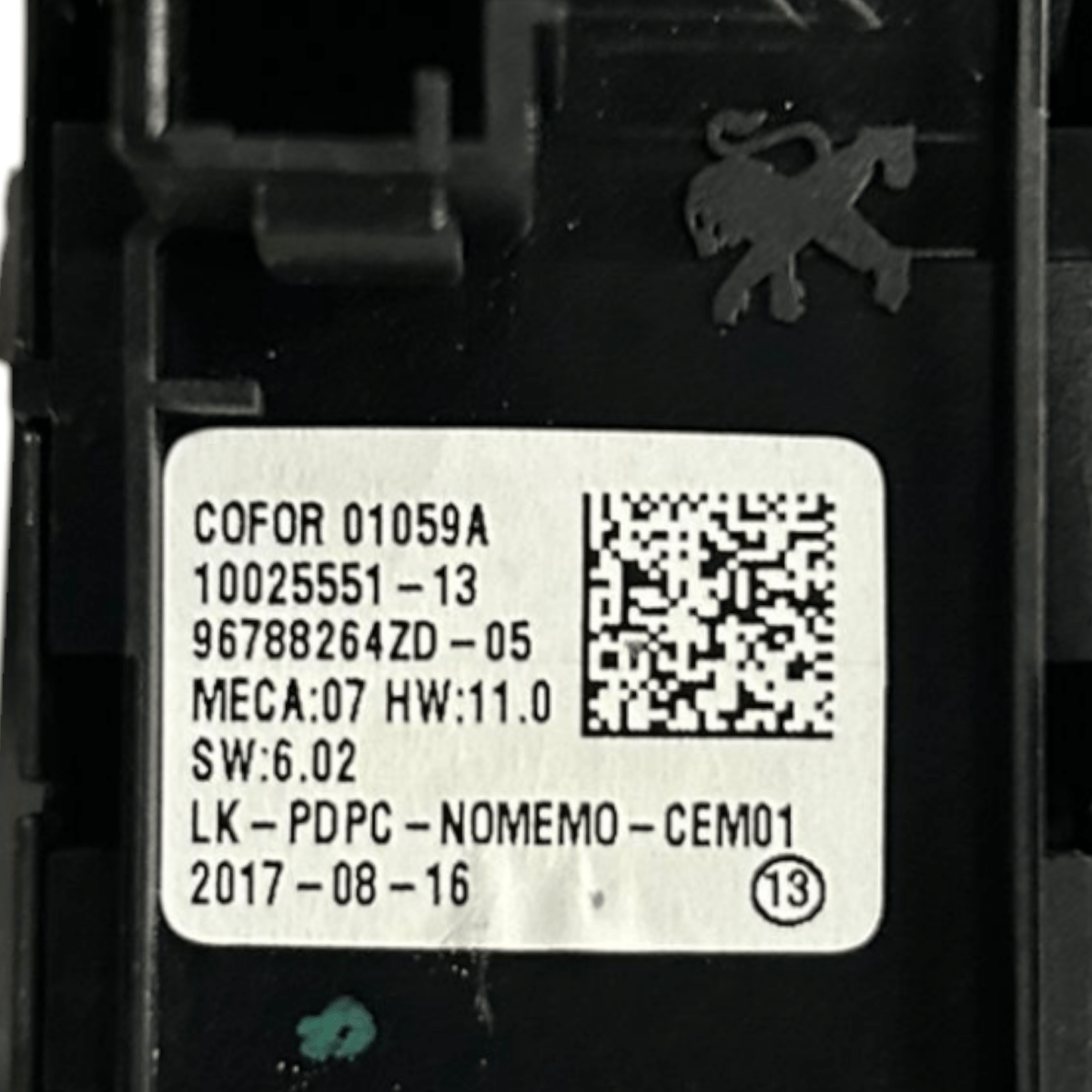 Comando alzavetro anteriore sinistra citroen c3 cod:10025551 - 13 (2016 > 2023) - F&P CRASH SRLS - Ricambi Usati