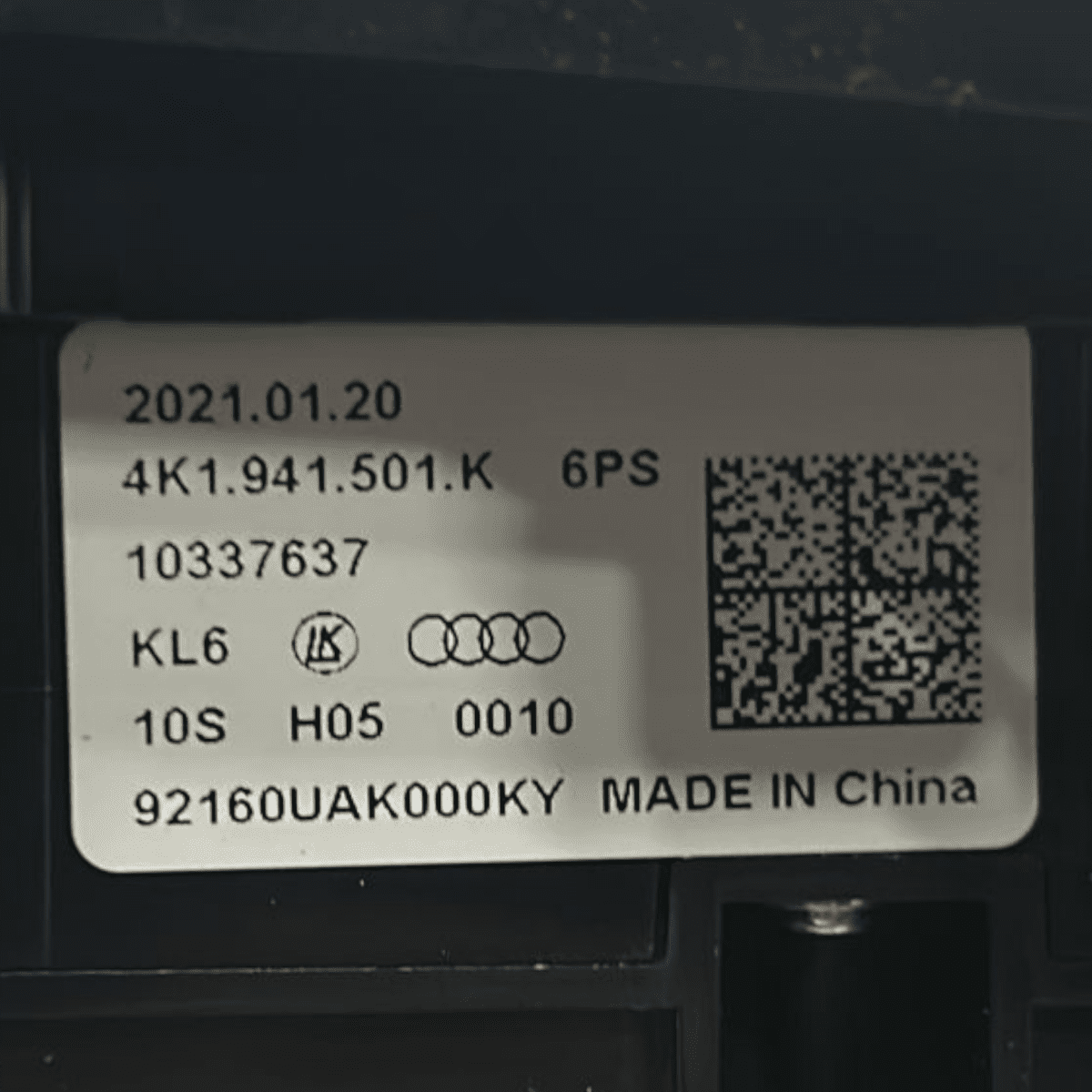 Light adjustment command audi a3 8y cod:4k1941501k / 8y1857304 (2020 >) - F&P CRASH SRL - Used Spare Parts